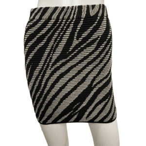 Charlotte Russe Zebra Pattern Mini Skirt (Size S)