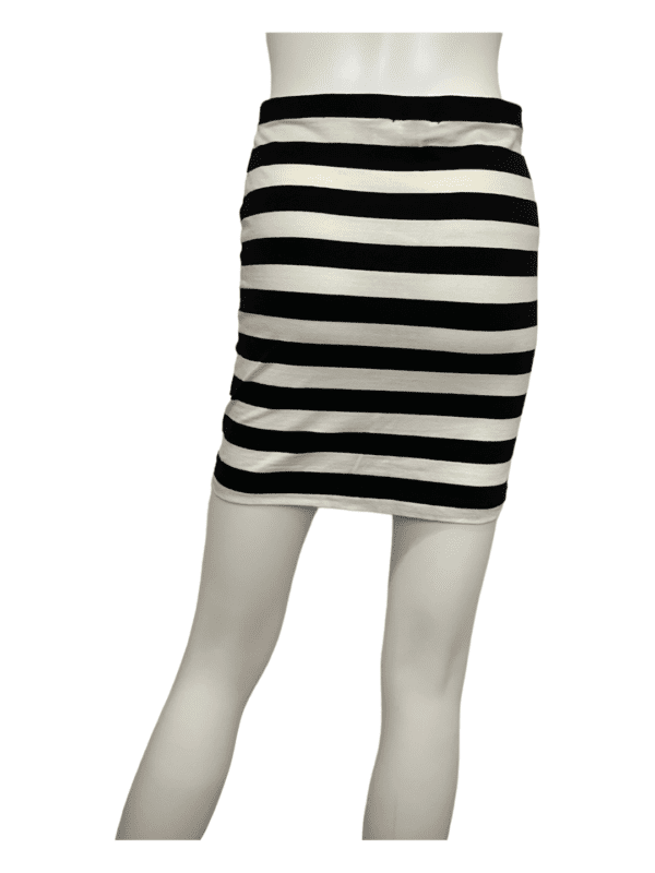 H&M Basic Striped Bodycon Skirt (Size S) - Image 2