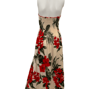 Favant Hawaii Hibiscus Print Halter Dress (Size L) - Image 2