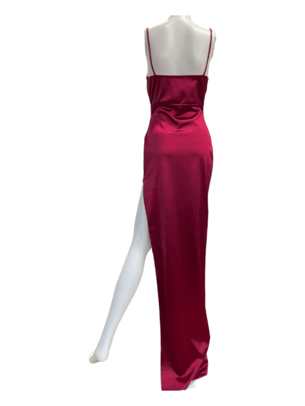 Windsor Lola High Slit Satin Dress (Size M) - Image 2