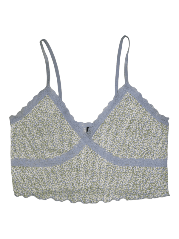 H&M Floral Lace-trimmed Cami Top (Size XL)