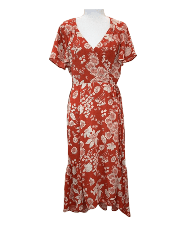 Urban Outfitters Daphne Floral Wrap Dress (Size L)