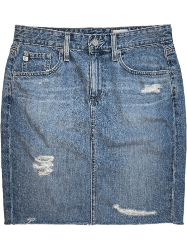 AG Adriano Goldschmied Erin Denim Skirt (Size 27)