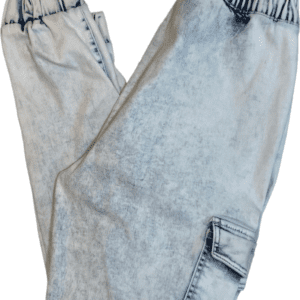 Wax Jean Distressed Cargo Jeans (Size L) - Image 2
