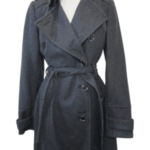 Giacca Gray Belted Peacoat (size M)
