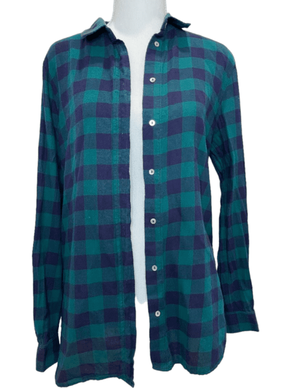 H&M Dark Green Flannel Shirt (Size 6)