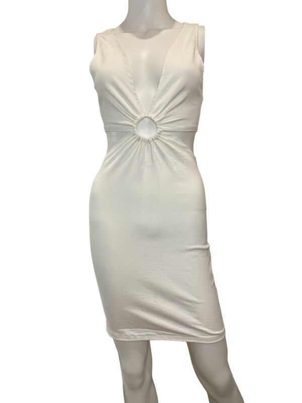 Boohoo O Ring Cut Out Bodycon Dress (Size 6)