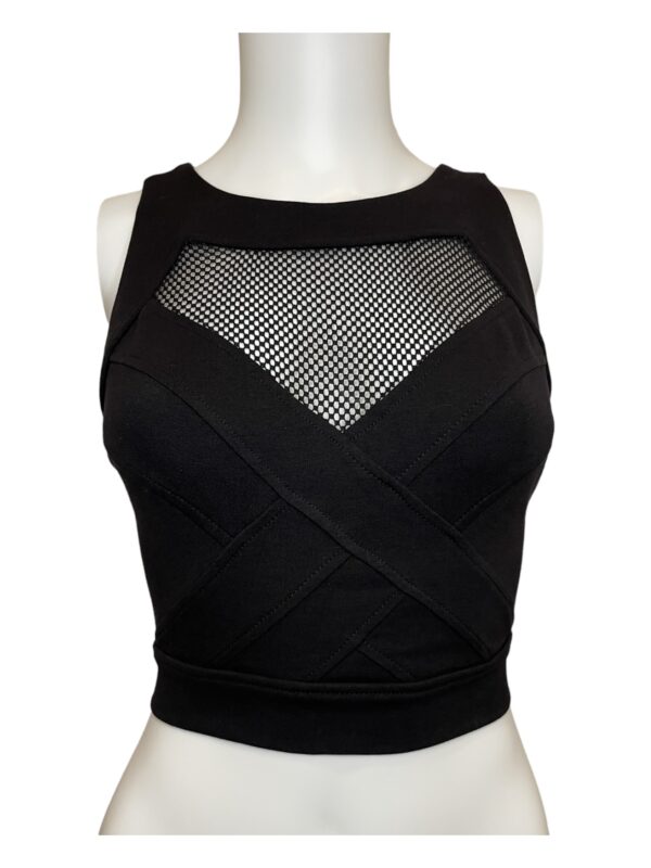 Guess Mesh Crop Top (Size XS)