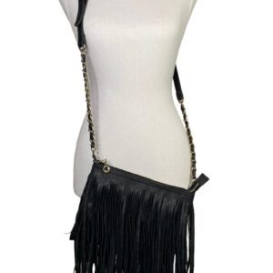 Faux Leather Fringe Crossbody