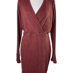 Mimi Chica Ribbed Bell Sleeve Dress (Size XL)