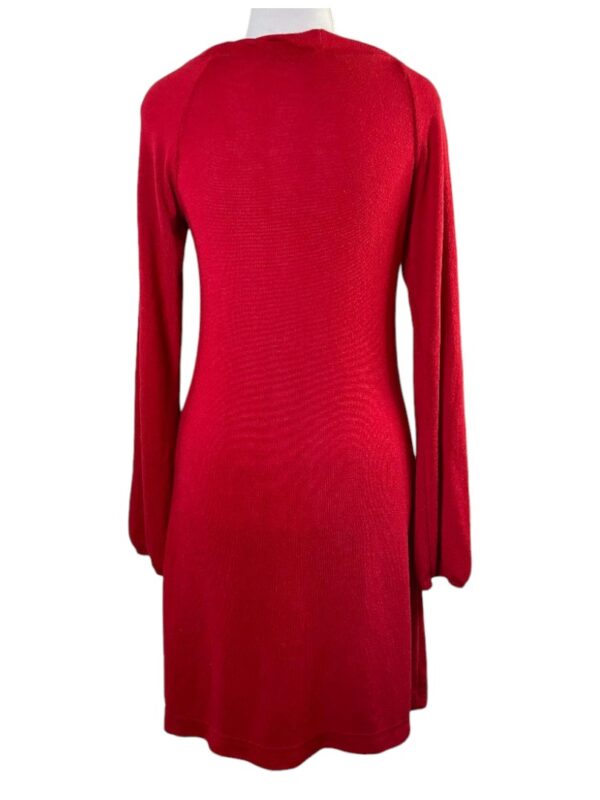 Red Long Sleeve Dress (Size M) - Image 2