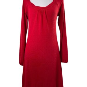 Red Long Sleeve Dress (Size M)